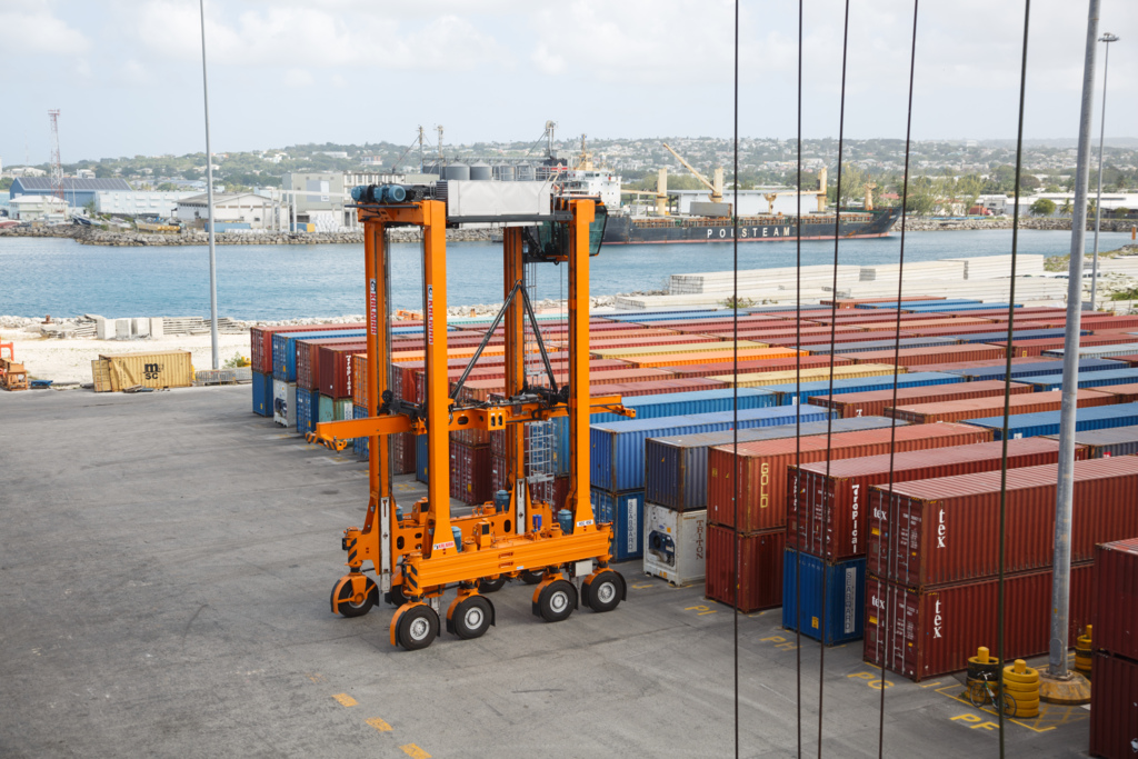 Kalmar Straddle Carriers at Barbados Port